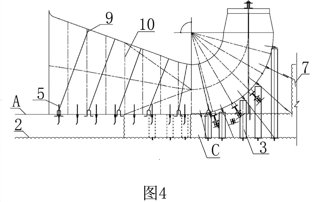 Construction method for large cast-in-situ reinforced concrete water inlet channel