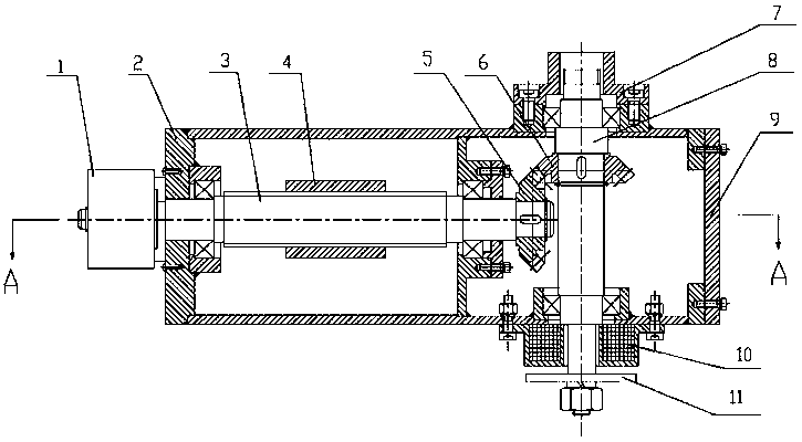 Bevel gear type vehicle steer-by-wire steering wheel device