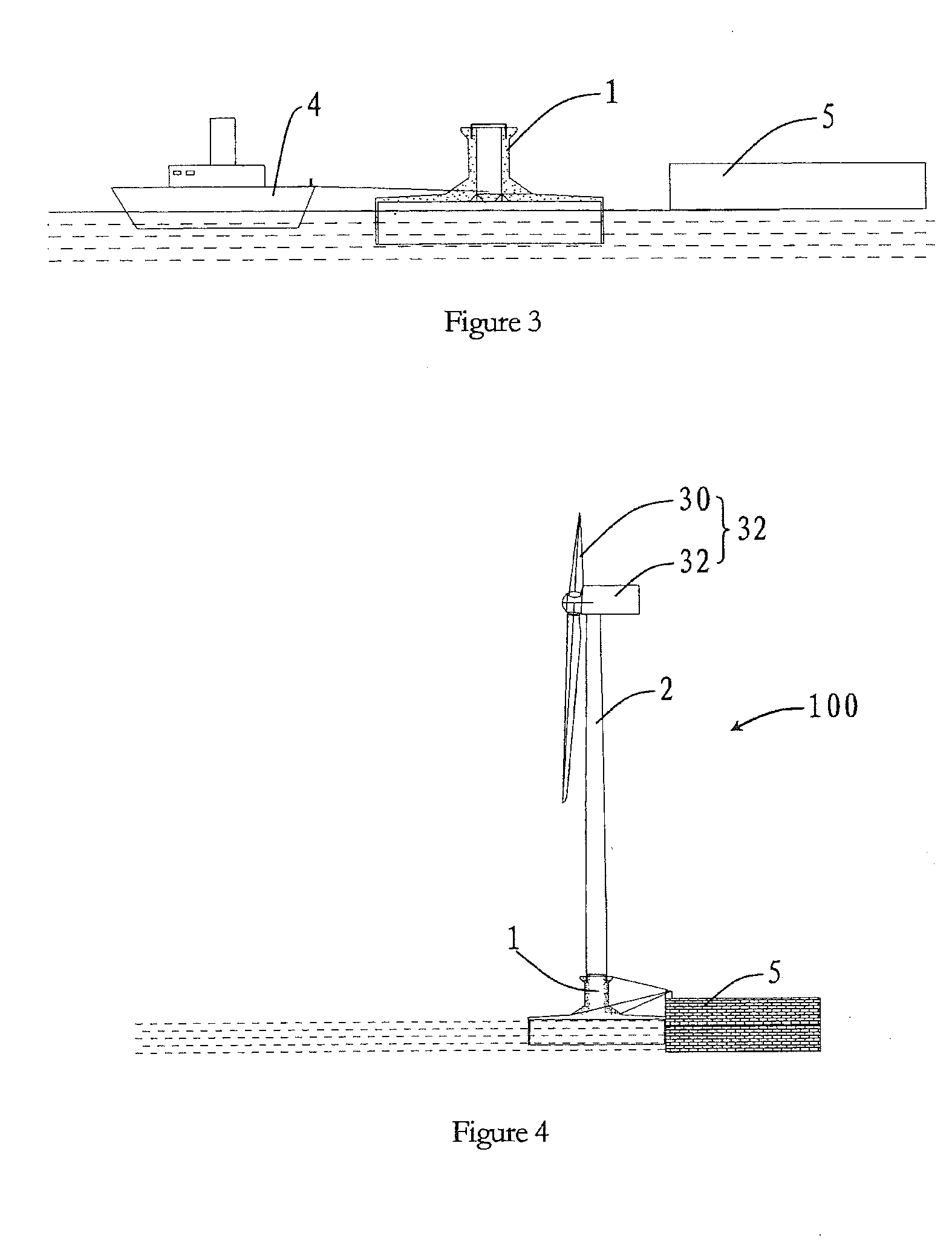Installation method and recovery method for offshore wind turbine
