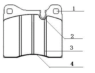 Brake block steel sheet and friction layer used in cooperation with brake block steel sheet
