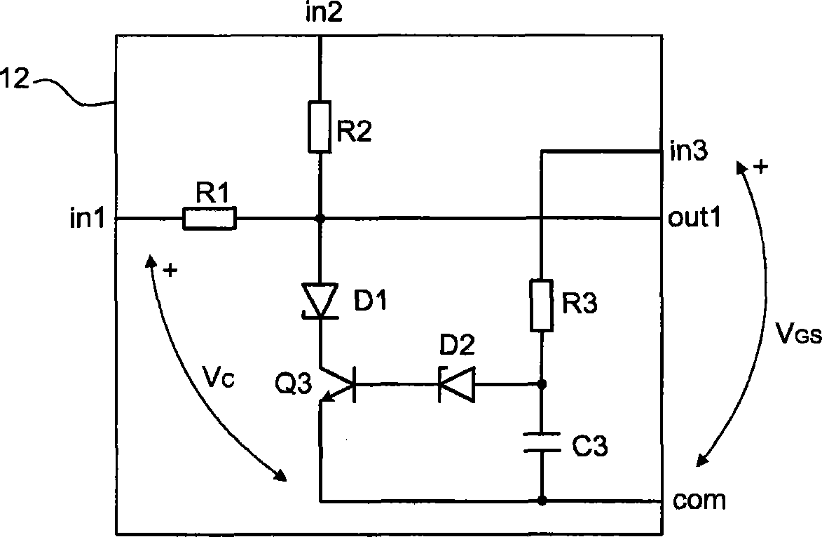 Device for controlling power transistor