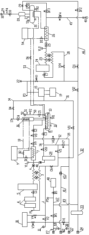 Separating and purifying system for sulfur hexafluoride and carbon tetrafluoride