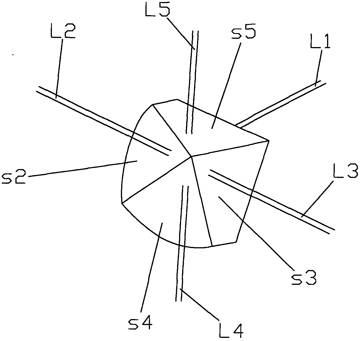 Prism and multi-laser generating instrument with same