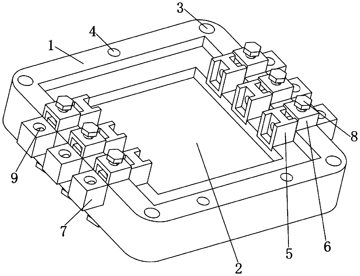 Connecting structure of display circuit board in computer display screen