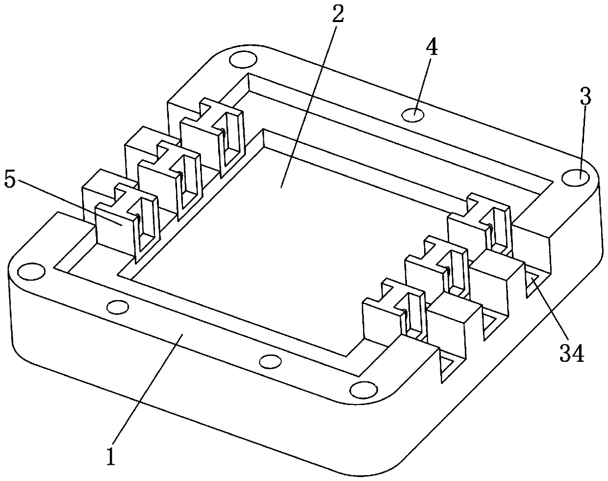 Connecting structure of display circuit board in computer display screen