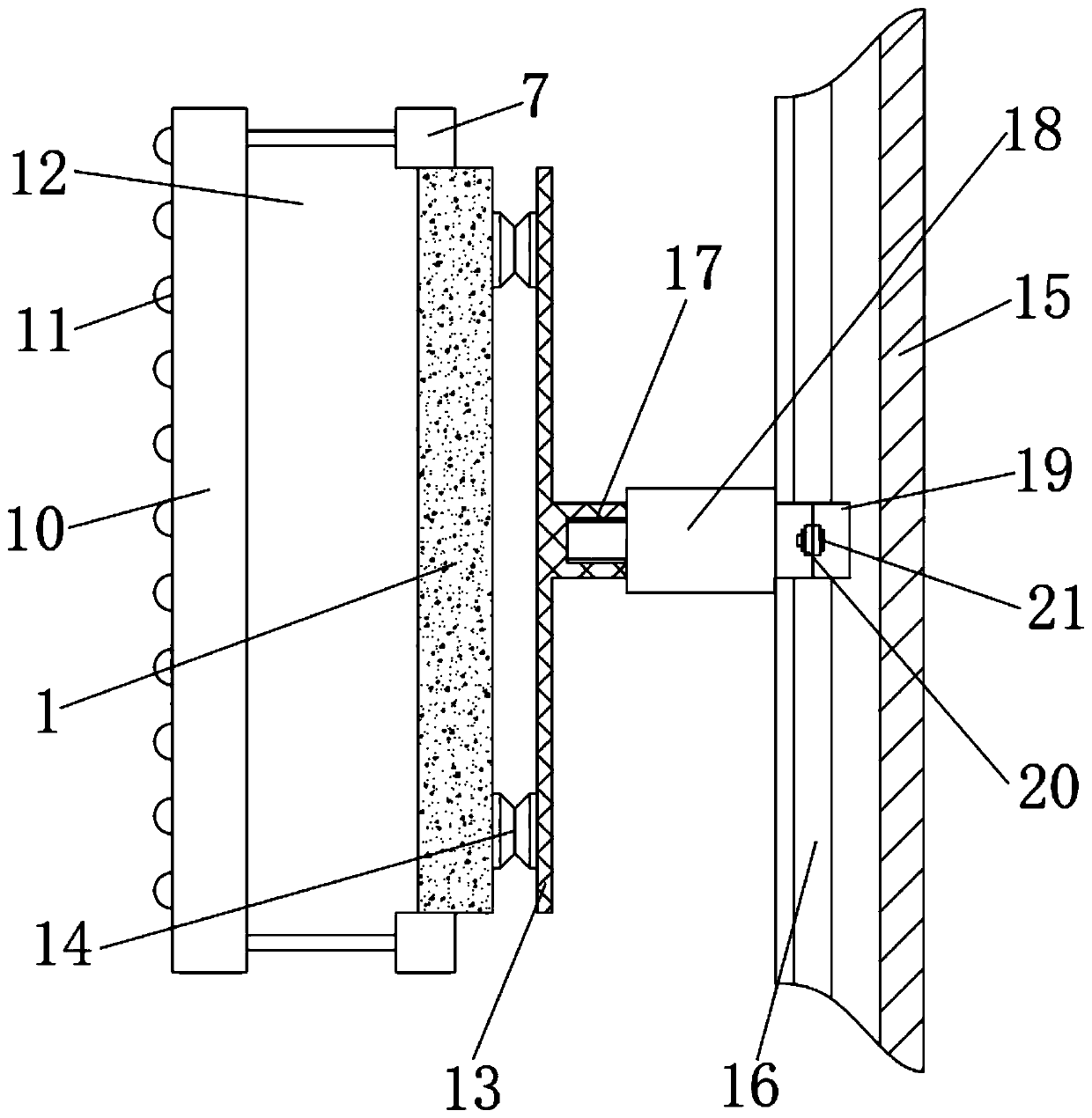 Connecting structure of display circuit board in computer display screen