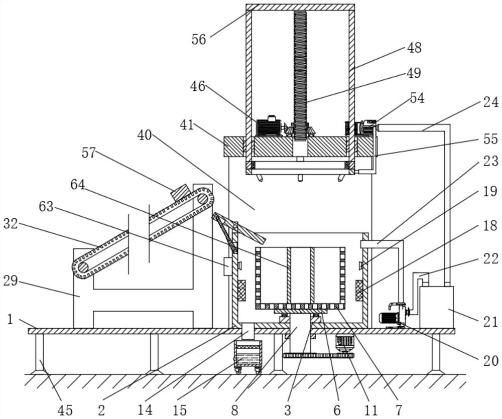 Cleaning equipment for refractory material production and using method thereof