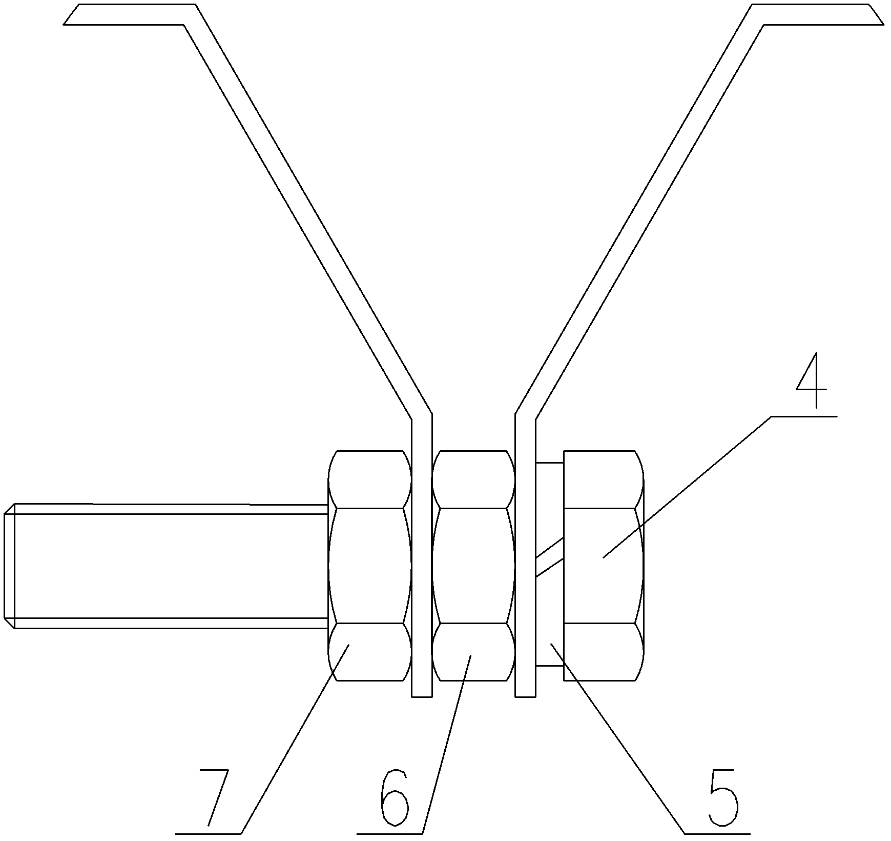 Air nozzle fastening structure for branch air pipe