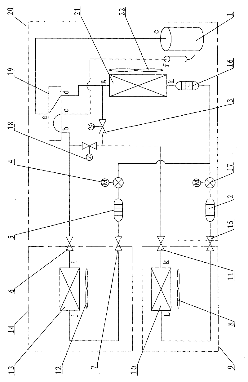 Multiple air-conditioned clothes dryer