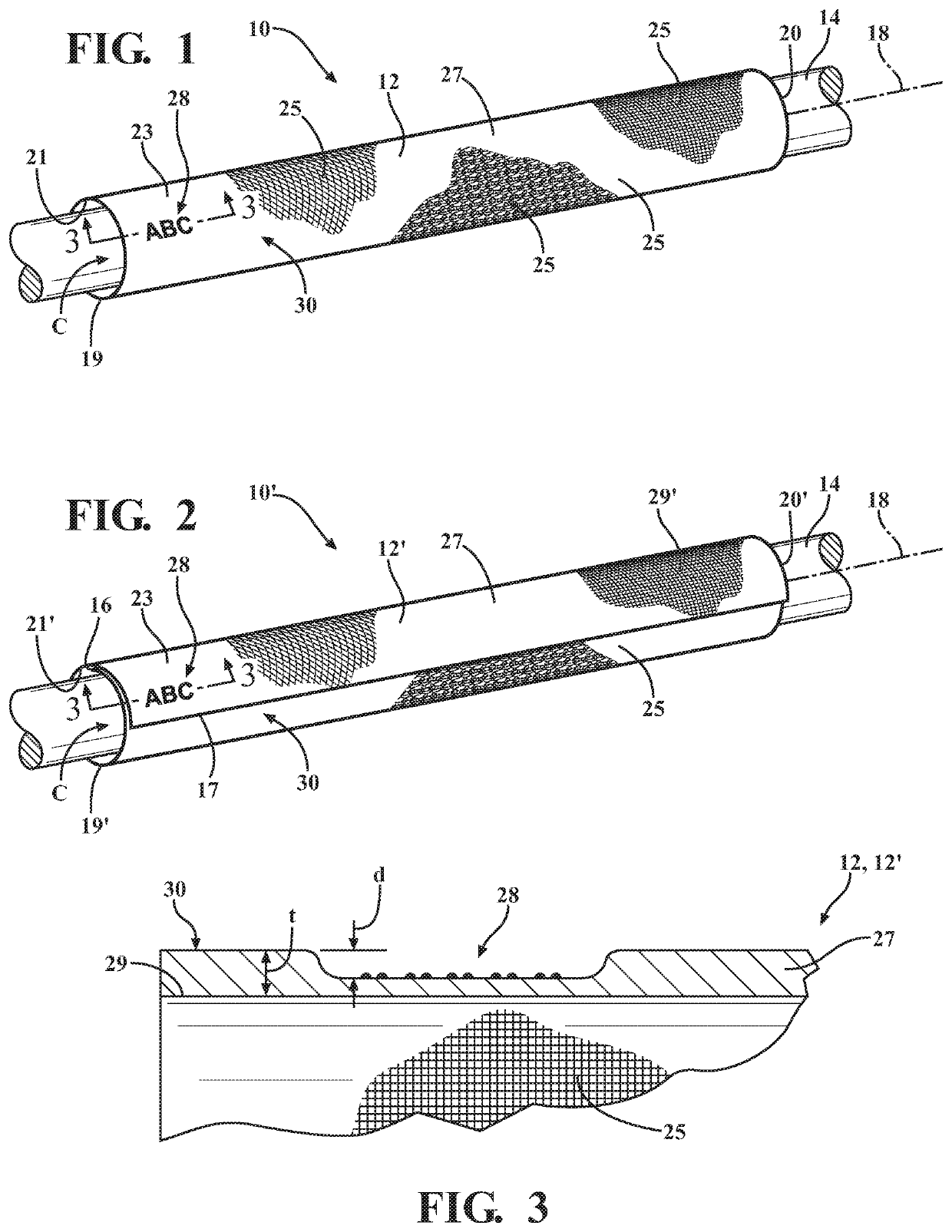 Textile sleeve having elastomeric coating with indicator markings therein and method of construction thereof