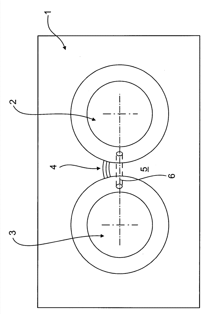 Thermally and/or mechanically actuated component wall of a fluid and/or gas-conveying component, in particular a cylinder head of a combustion engine