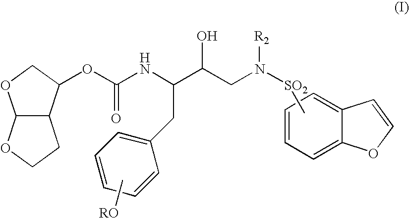 Benzofuran derived HIV protease inhibitors