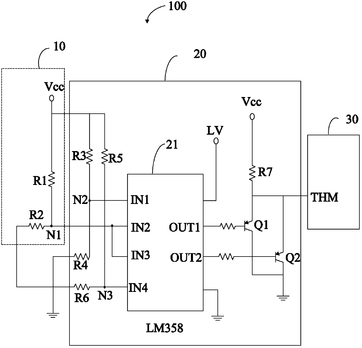 Battery charging protection circuit