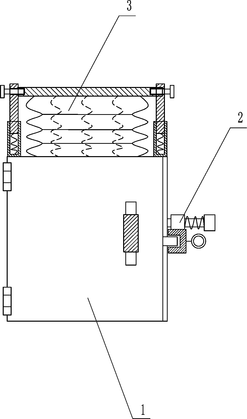 Settlement observation mark protective device for building surveillance