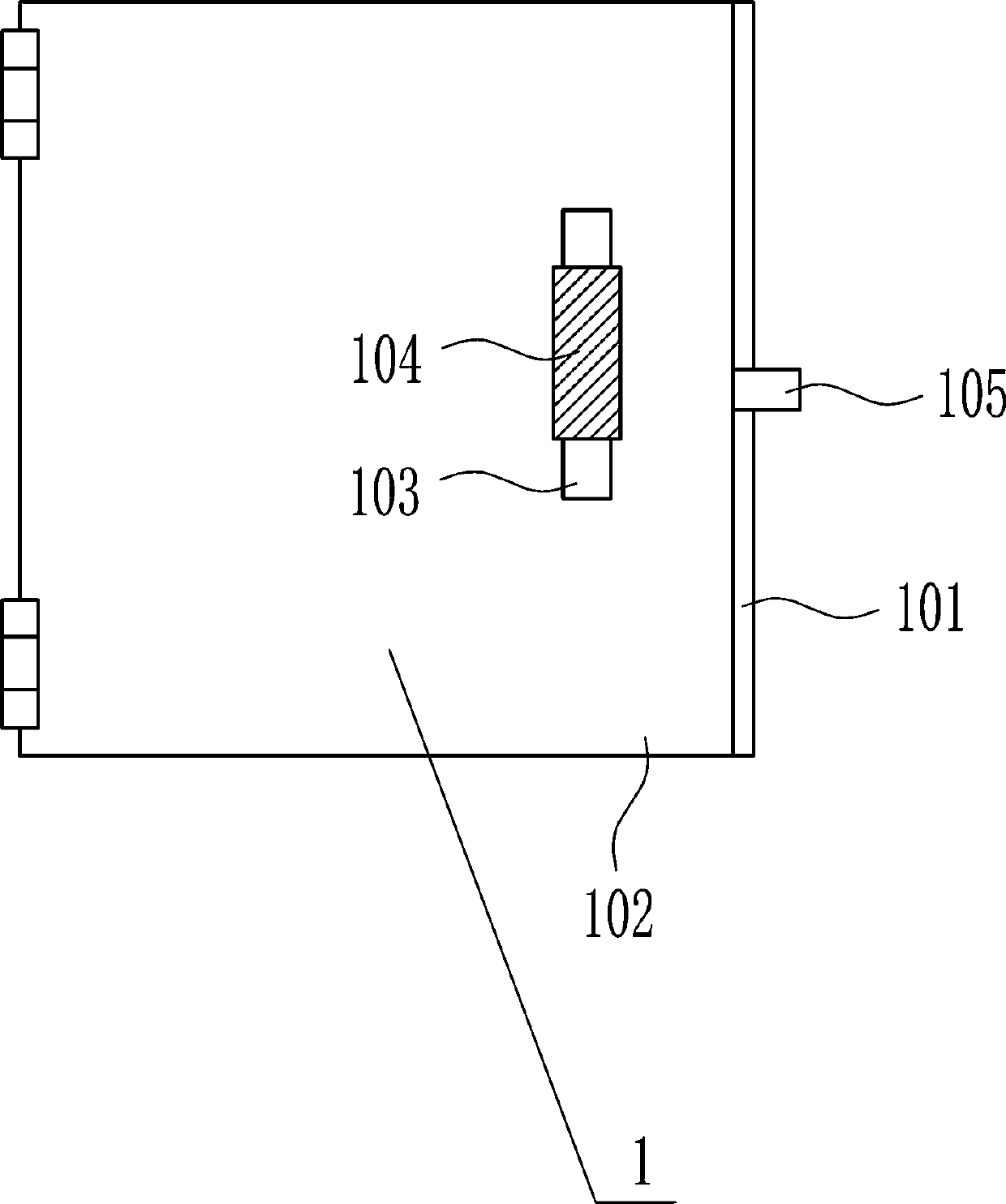 Settlement observation mark protective device for building surveillance