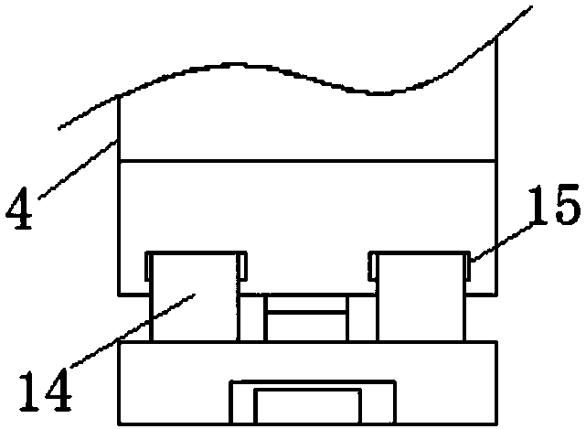 Dust removing device for brake block production