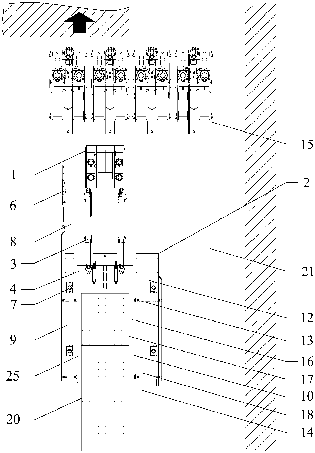 Rapid mechanical gob-side entry retaining support system and use method