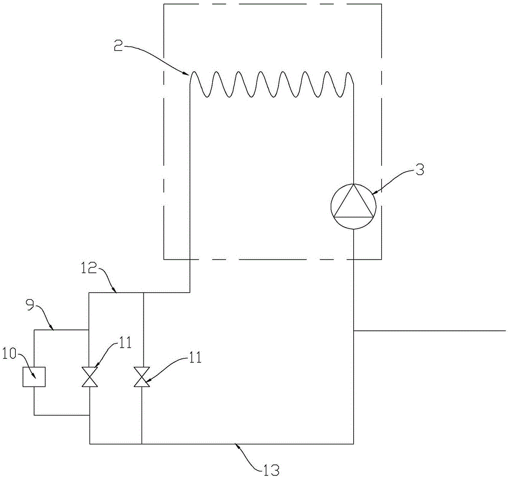Gas-fired water heating device, gas-fired water heating system, gas-fired water heater and water heating device