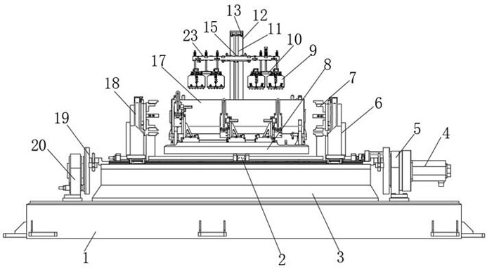 Construction vehicle axle tube processing integrated equipment