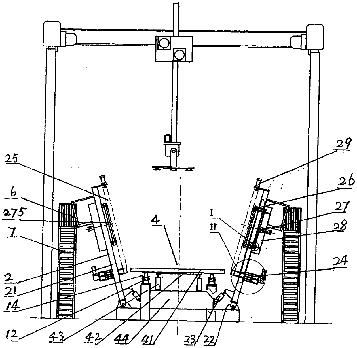 Insulated van carriage assembly frame