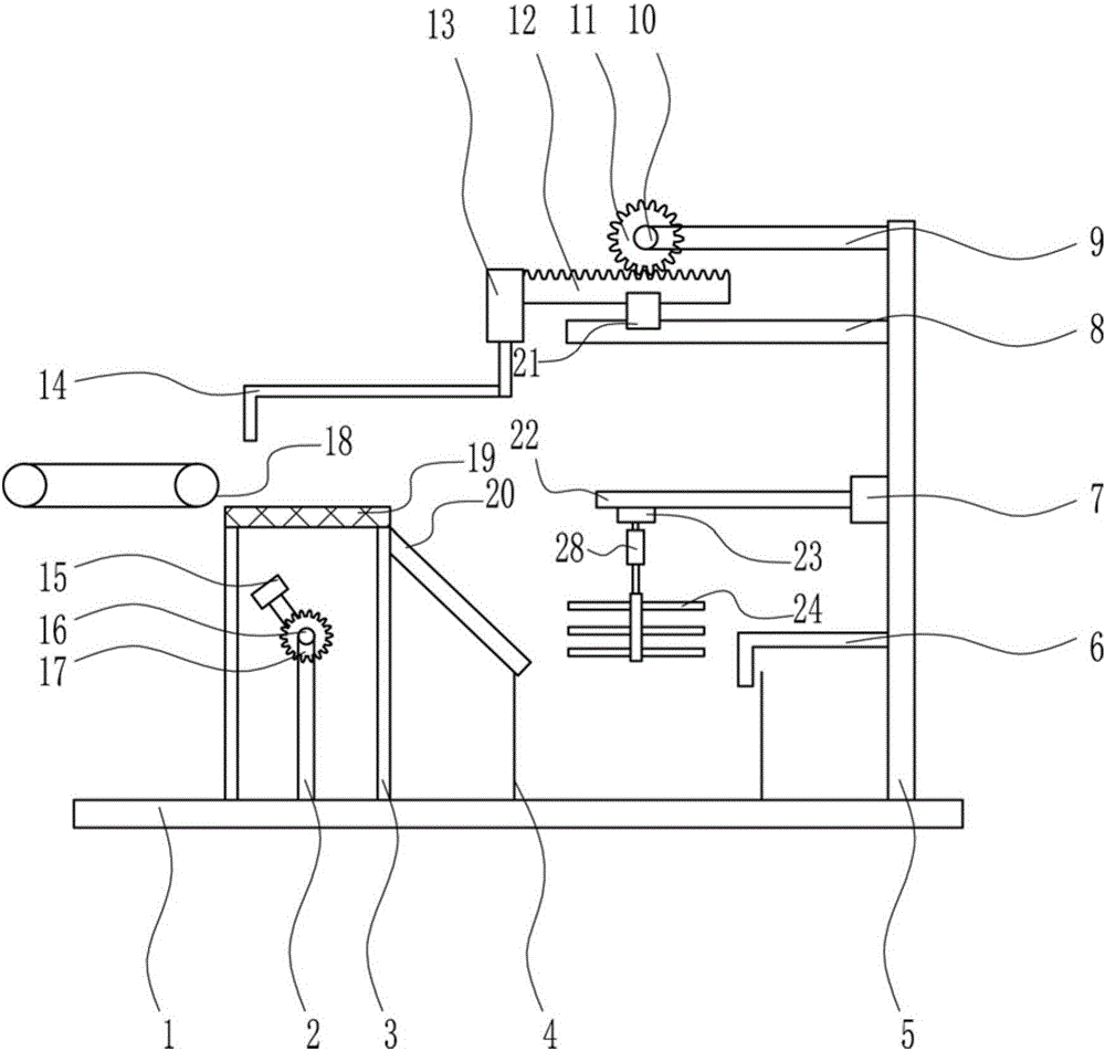 Hardware recycling processing device