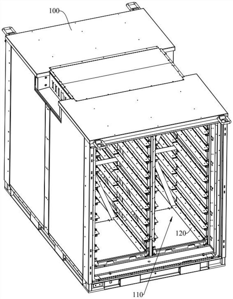 Carrier and battery cabinet entering system