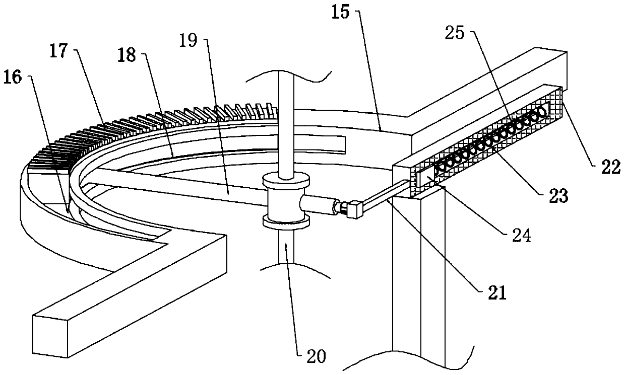 Sealed rotating structure at the rotating shaft in wind power generation equipment