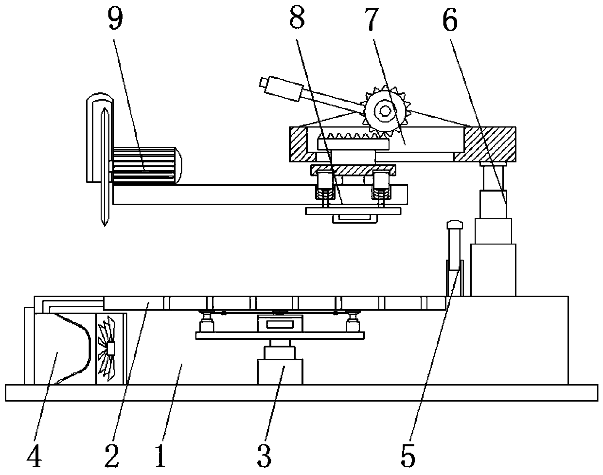Multi-angle micro-shape cutting machining device and machining method