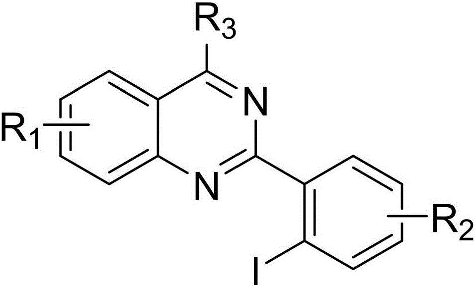 2-(2-iodoaryl)quinazoline compound and preparation method thereof