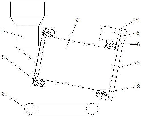 Drum type gullet tooth screening and impurity removing equipment