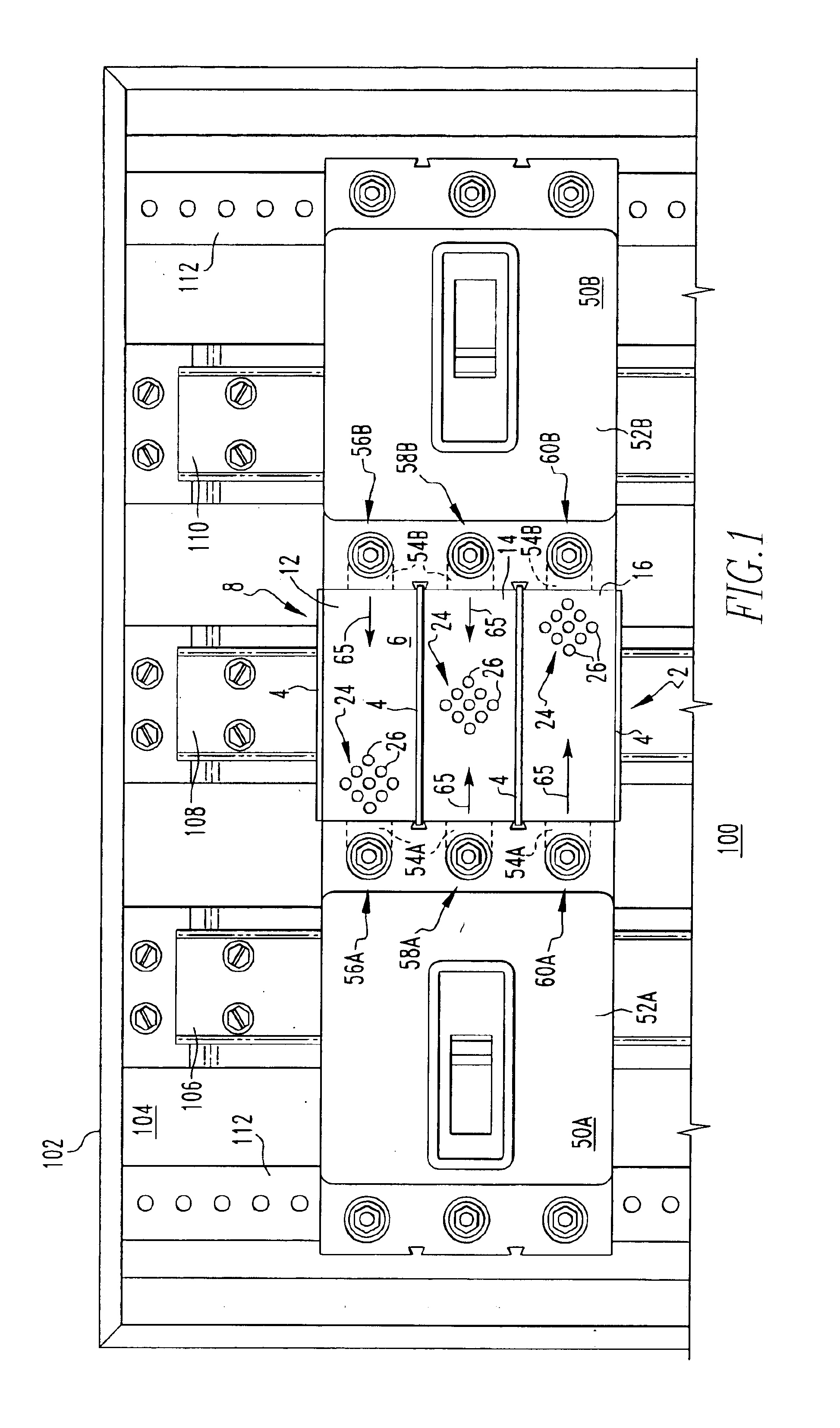 Gas segregator barrier for electrical switching apparatus