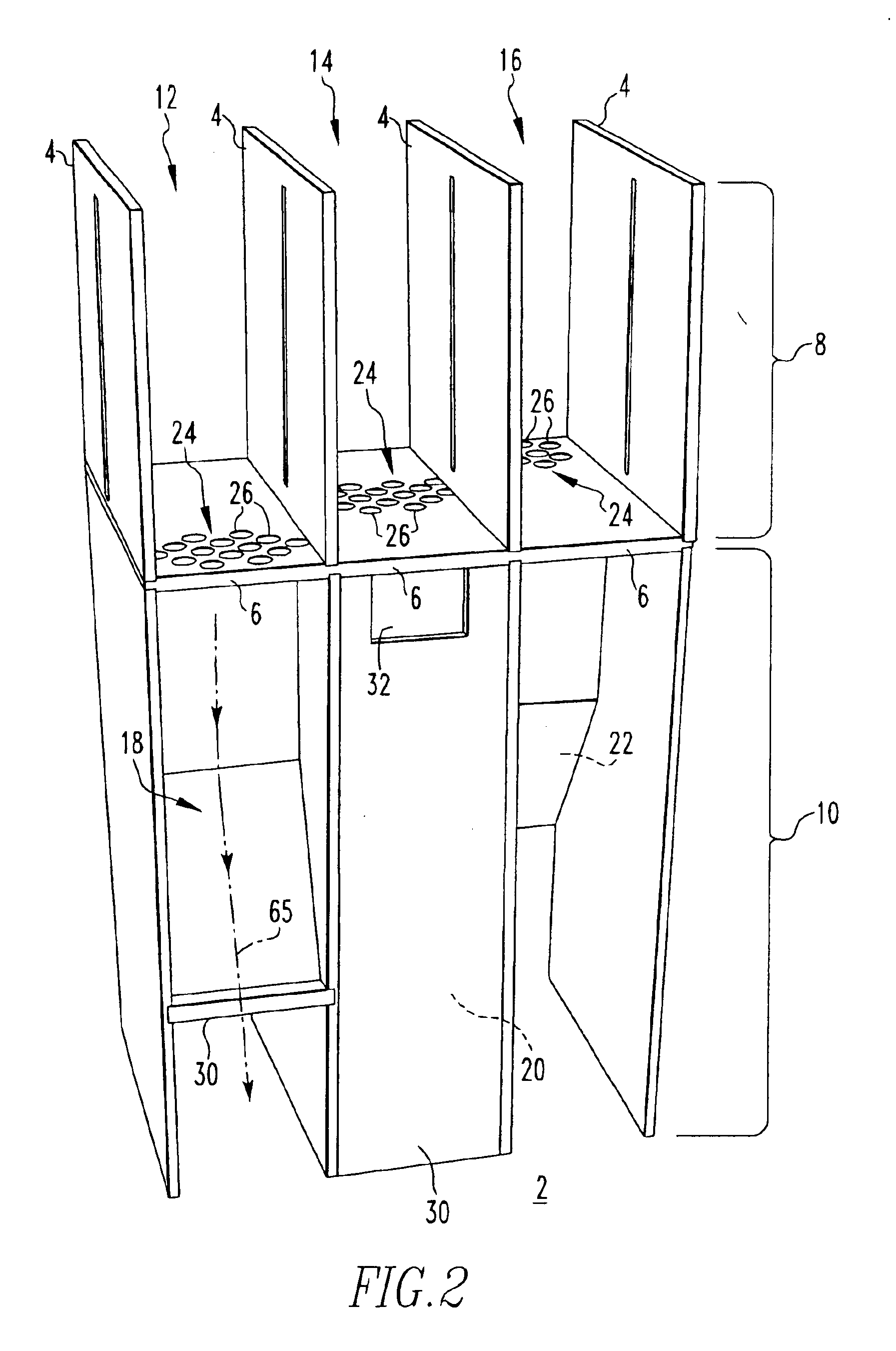 Gas segregator barrier for electrical switching apparatus