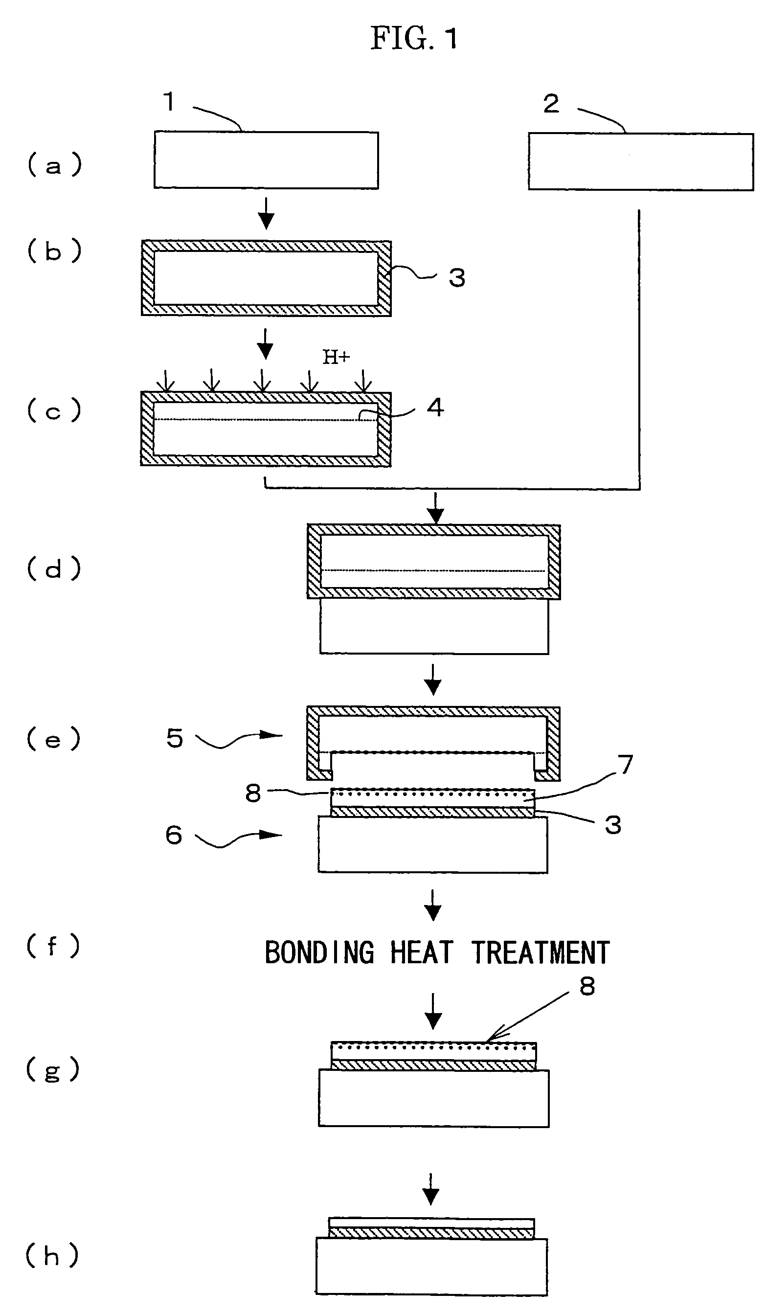 Method of manufacturing an SOI wafer where COP's are eliminated within the base wafer