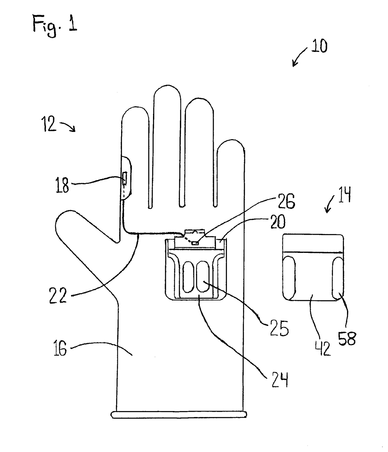 Wearable sensor system with an article of clothing and an electronics module, article of clothing for a wearable sensor system, and electronics module for a wearable sensor system