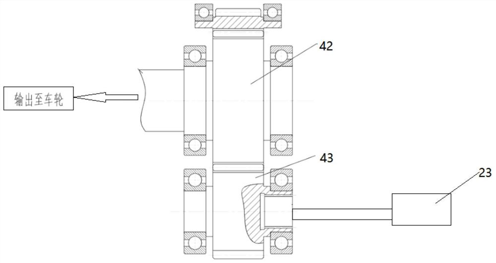 Amphibious vehicle hybrid power transmission and amphibious vehicle thereof