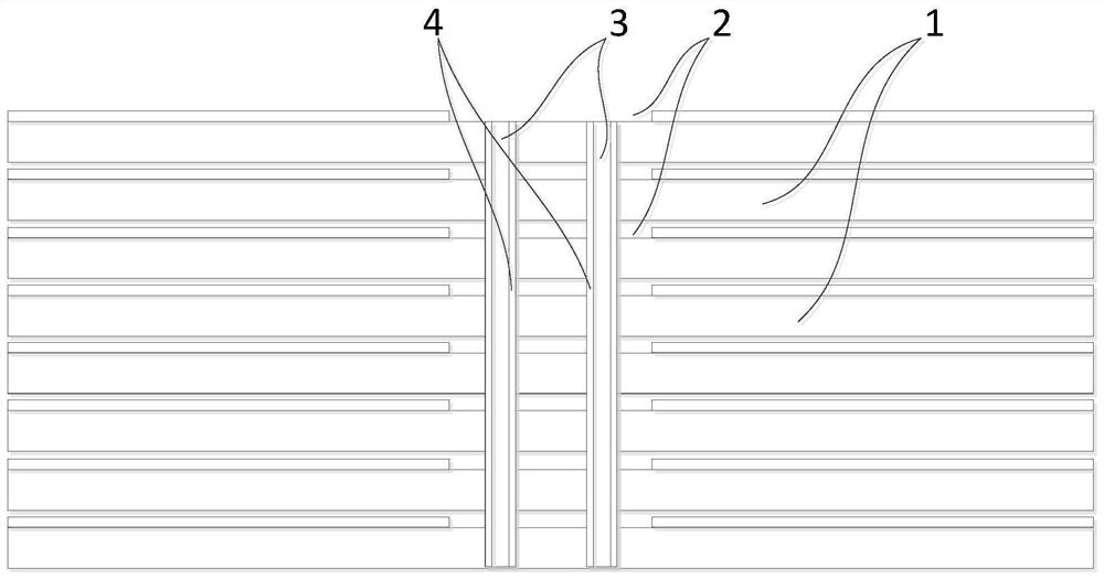 Differential signal transmission multilayer PCB structure