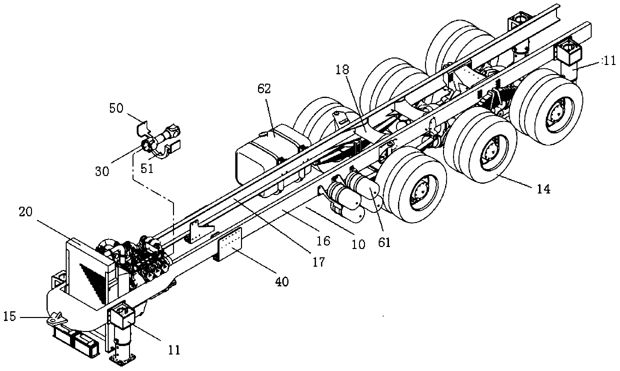 Debugging Test Bench and Method for Top Loading and Debugging of Concrete Pump Truck