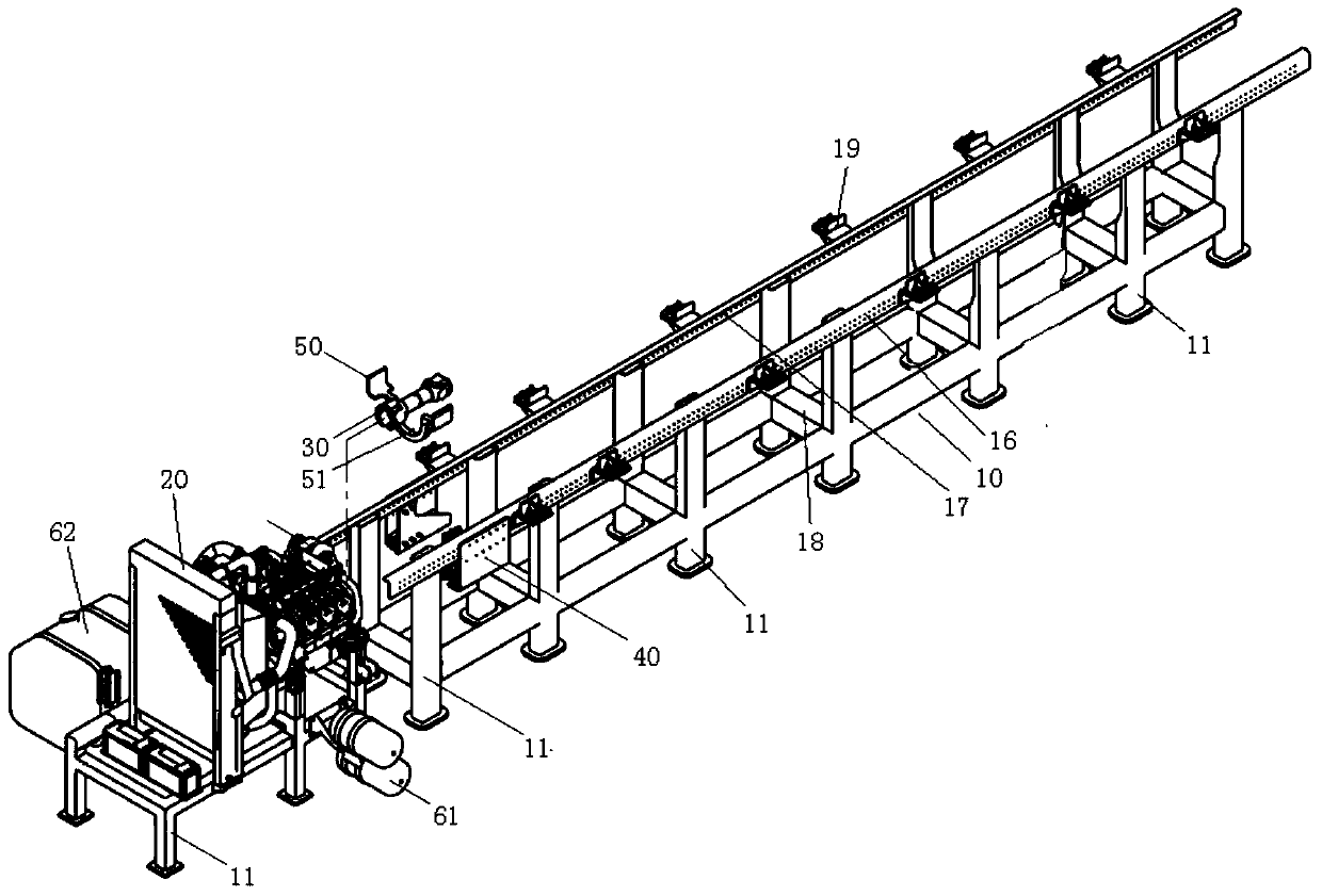 Debugging Test Bench and Method for Top Loading and Debugging of Concrete Pump Truck