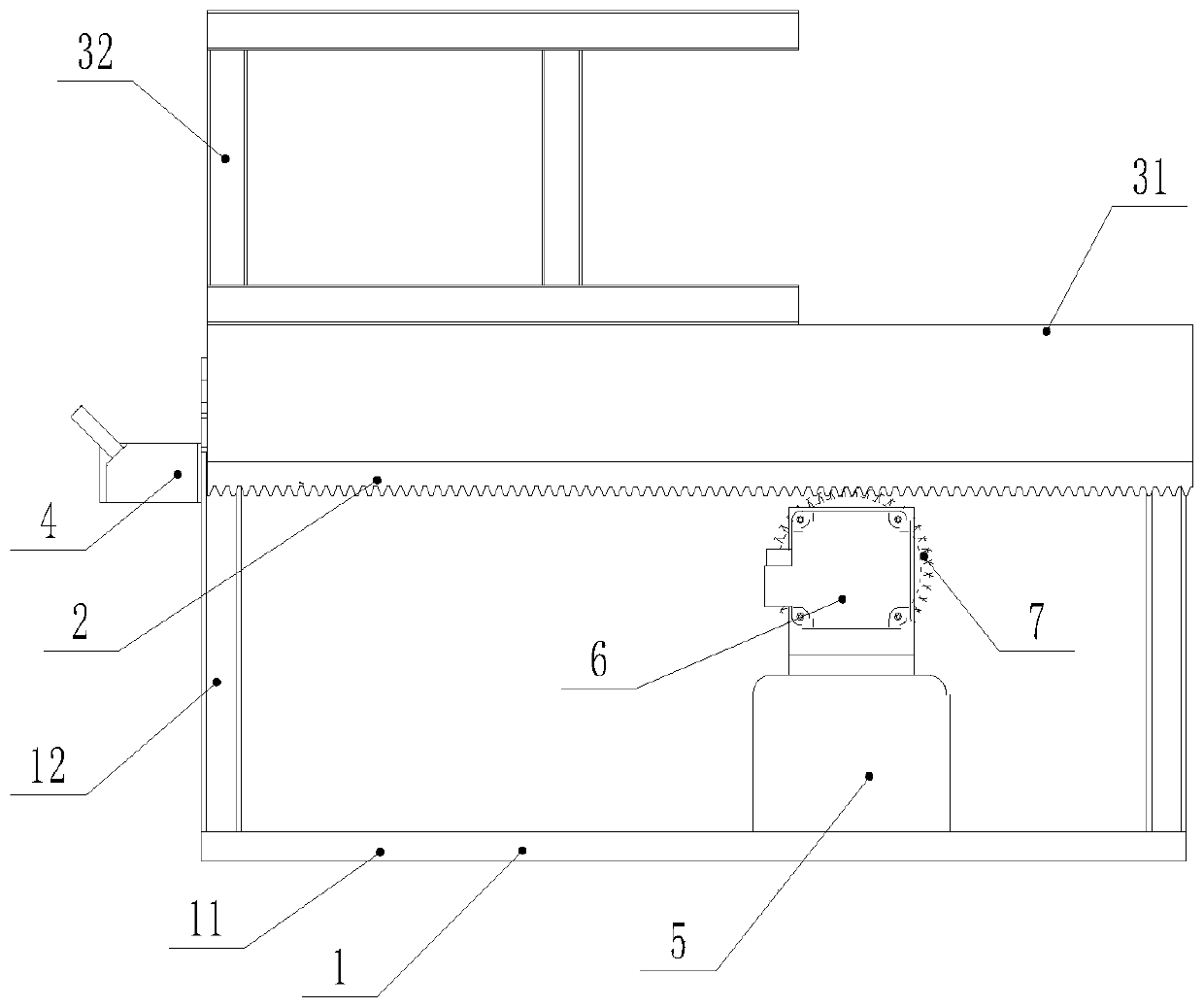 Plate part storage device and storage and taking method thereof