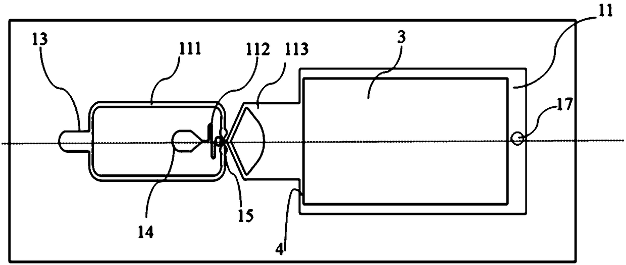 Nucleic acid detection micro-fluidic chip and preparation method thereof