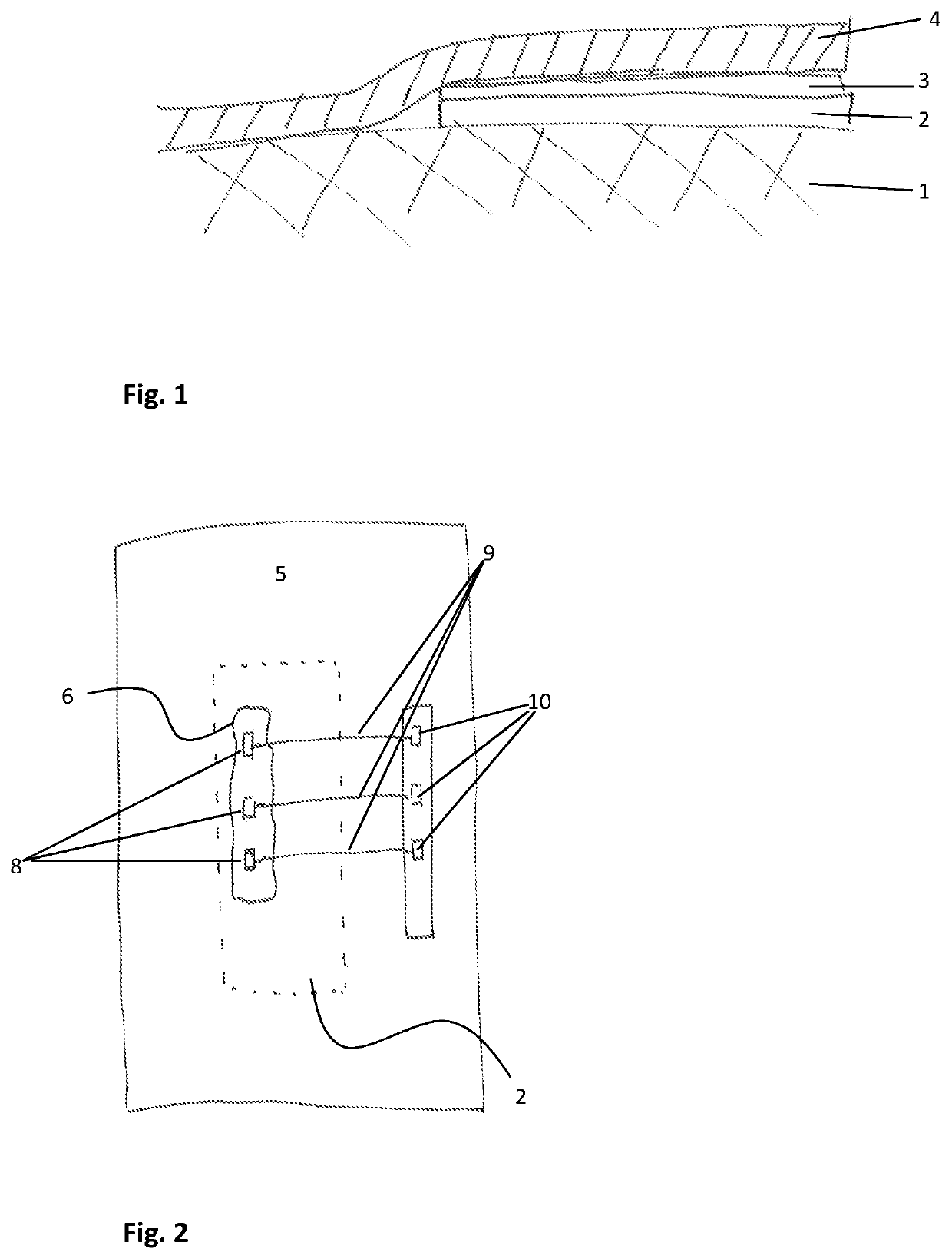 Multi-layer material with one or more embedded functional layers