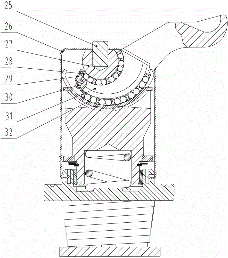 Chassis type automatic brake gap adjusting mechanism of commercial vehicle