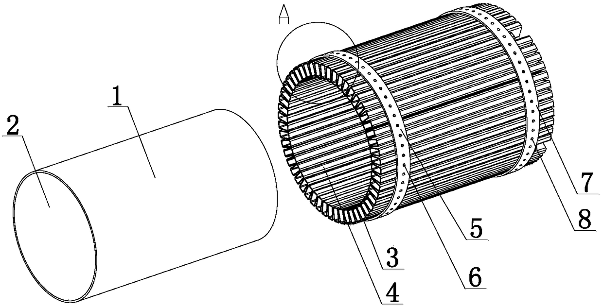 Drainage pipeline fastening device for industrial wastewater treatment