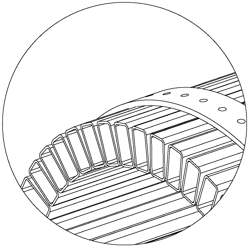 Drainage pipeline fastening device for industrial wastewater treatment