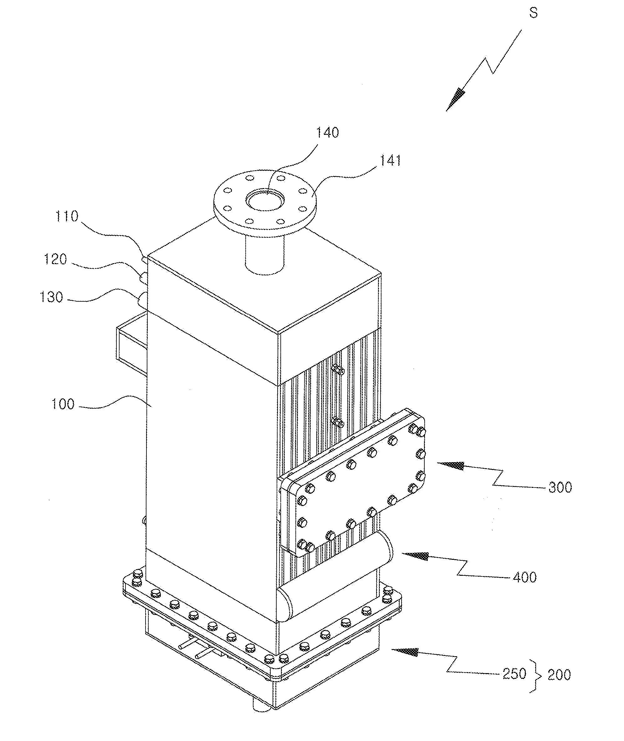 Multi-channel Upright Reformer for Fuel Cell Merged with Heater