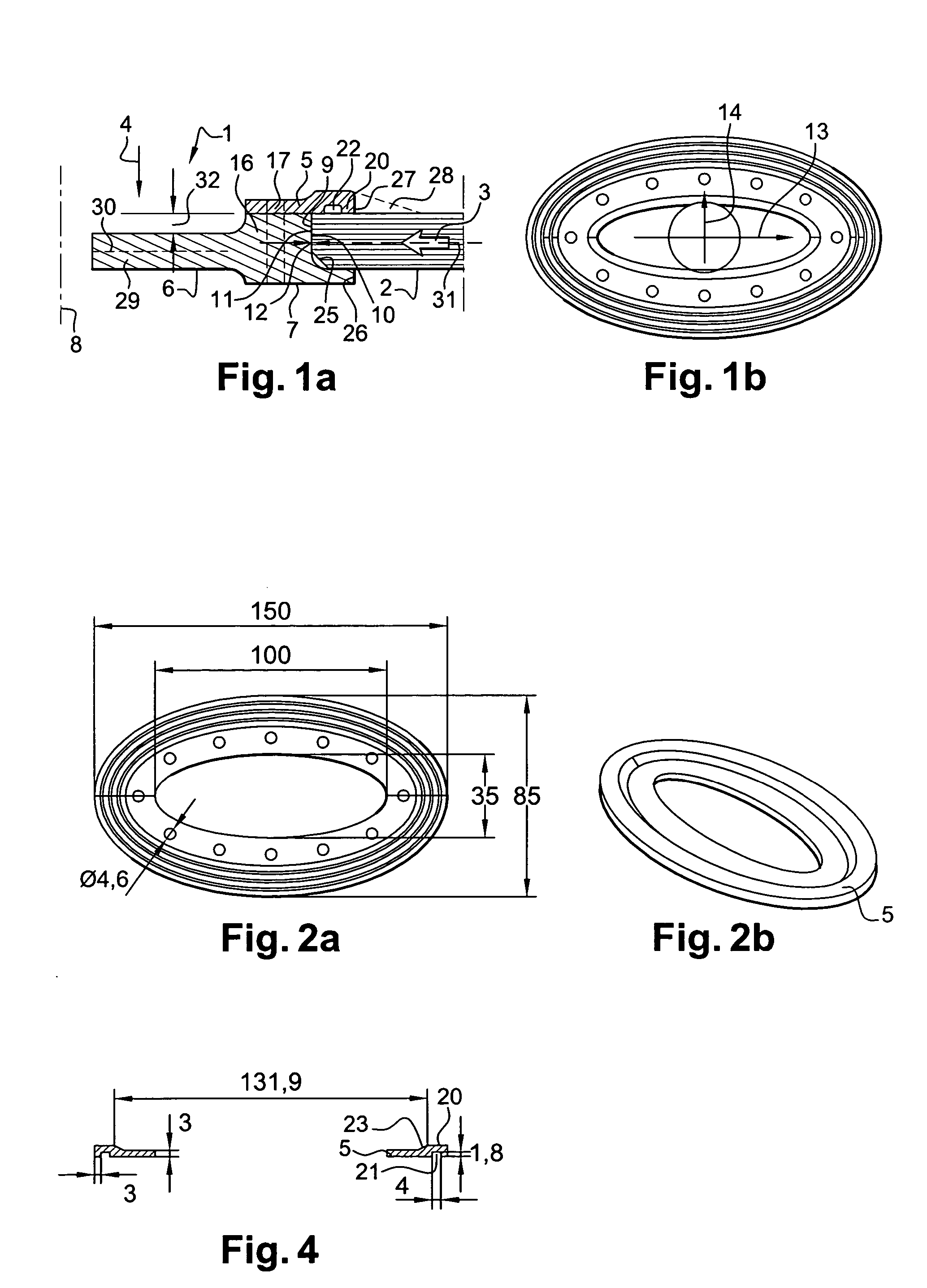 Device for equipping a hole in a panel, and panel thus equipped