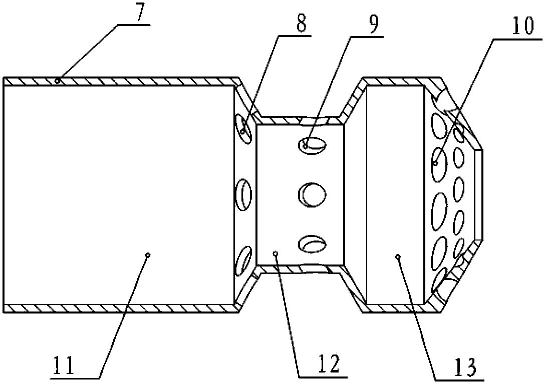 Gas circuit axial grading type dual-fuel nozzle