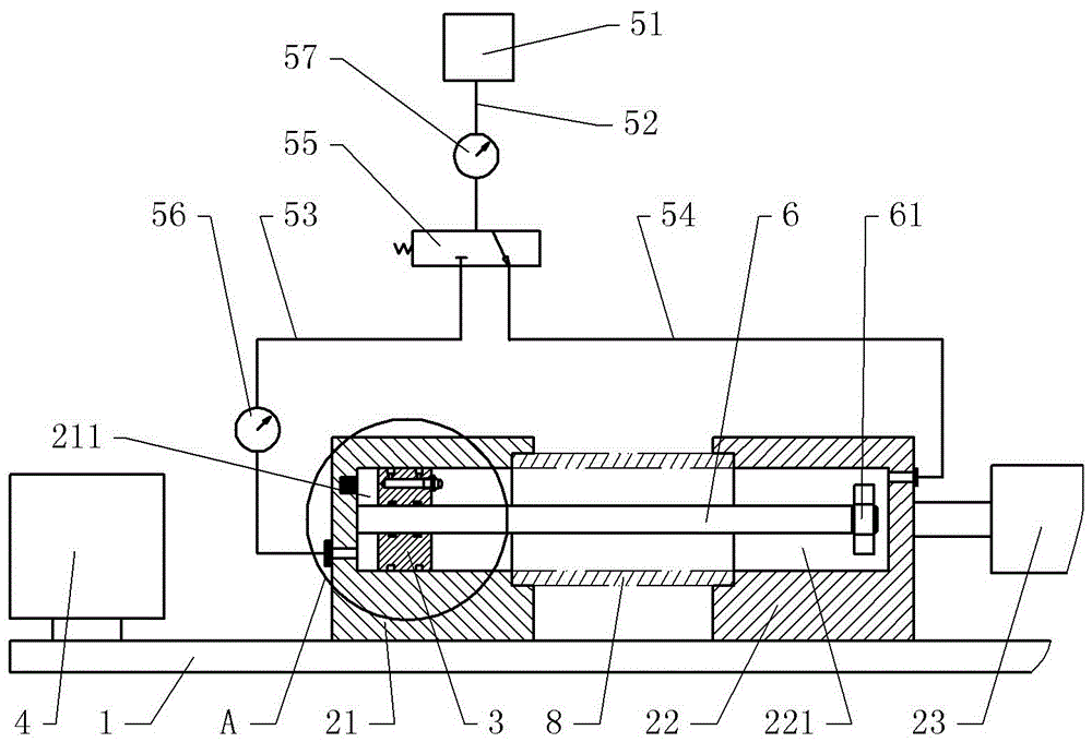 High-pressure gas-filled connection pipe defect detection method