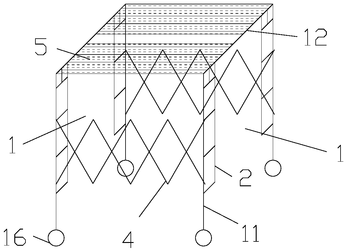 Telescopic scaffold suitable for narrow space operation