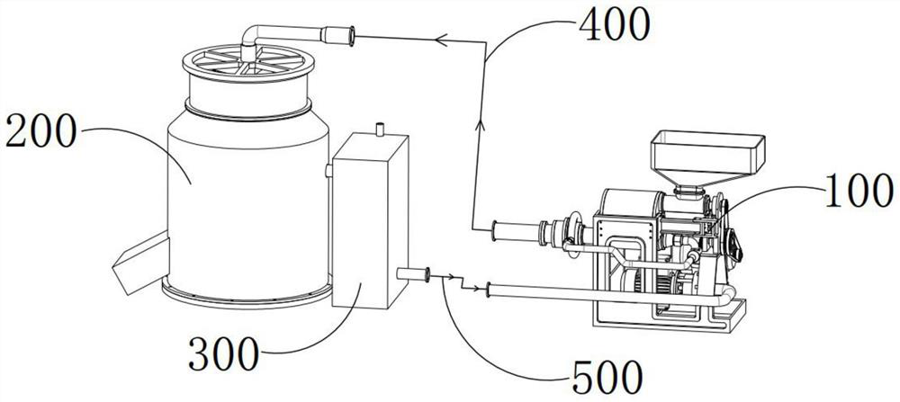 A medium and long-distance sand conveying equipment for a water flow carrier